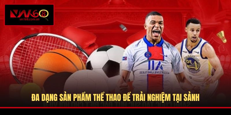 Đa dạng sản phẩm thể thao để trải nghiệm tại sảnh